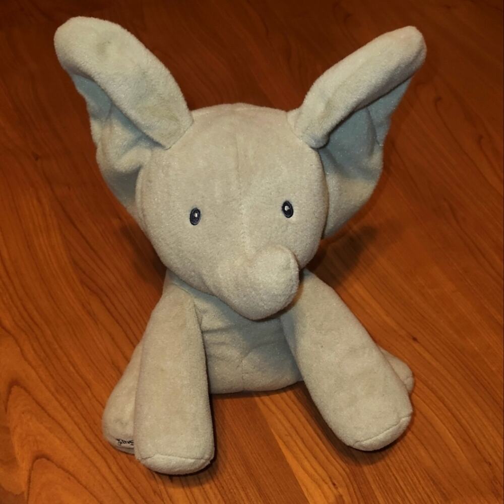 Baby Gund 12" FLAPPY THE ELEPHANT Animated Interactive Sings Plays Plush